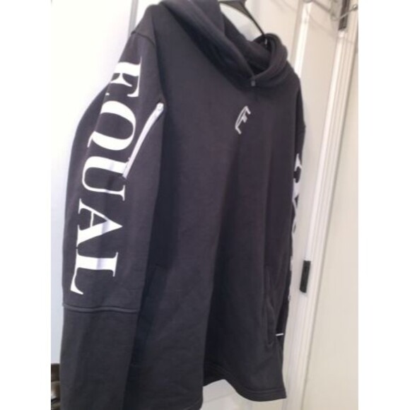 EQUALNOX Clothing Co. Men's Pride Hoodie Sweatshirt Jacket Size M Black White - Picture 6 of 9